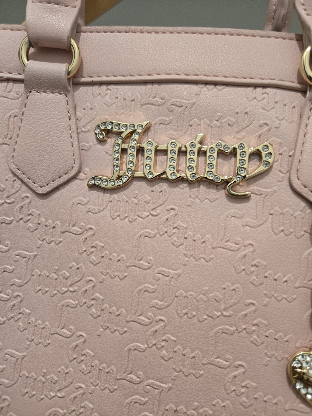 Juicy Couture Pink Embossed Logo Tote